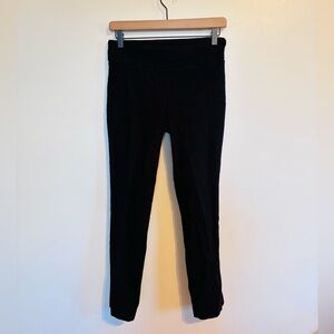 Hillary Radley black textured stretchy dress pants leggings size 6